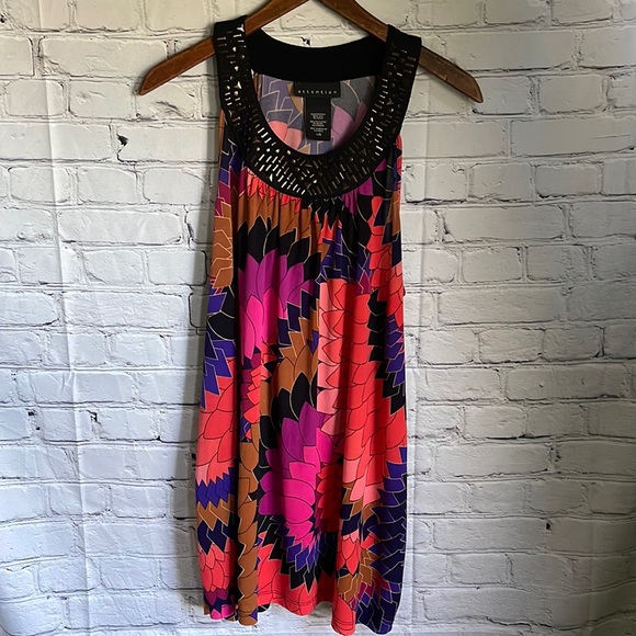 attention Tops - Attention Multicolor Modern Print Sleeveless Top Size L